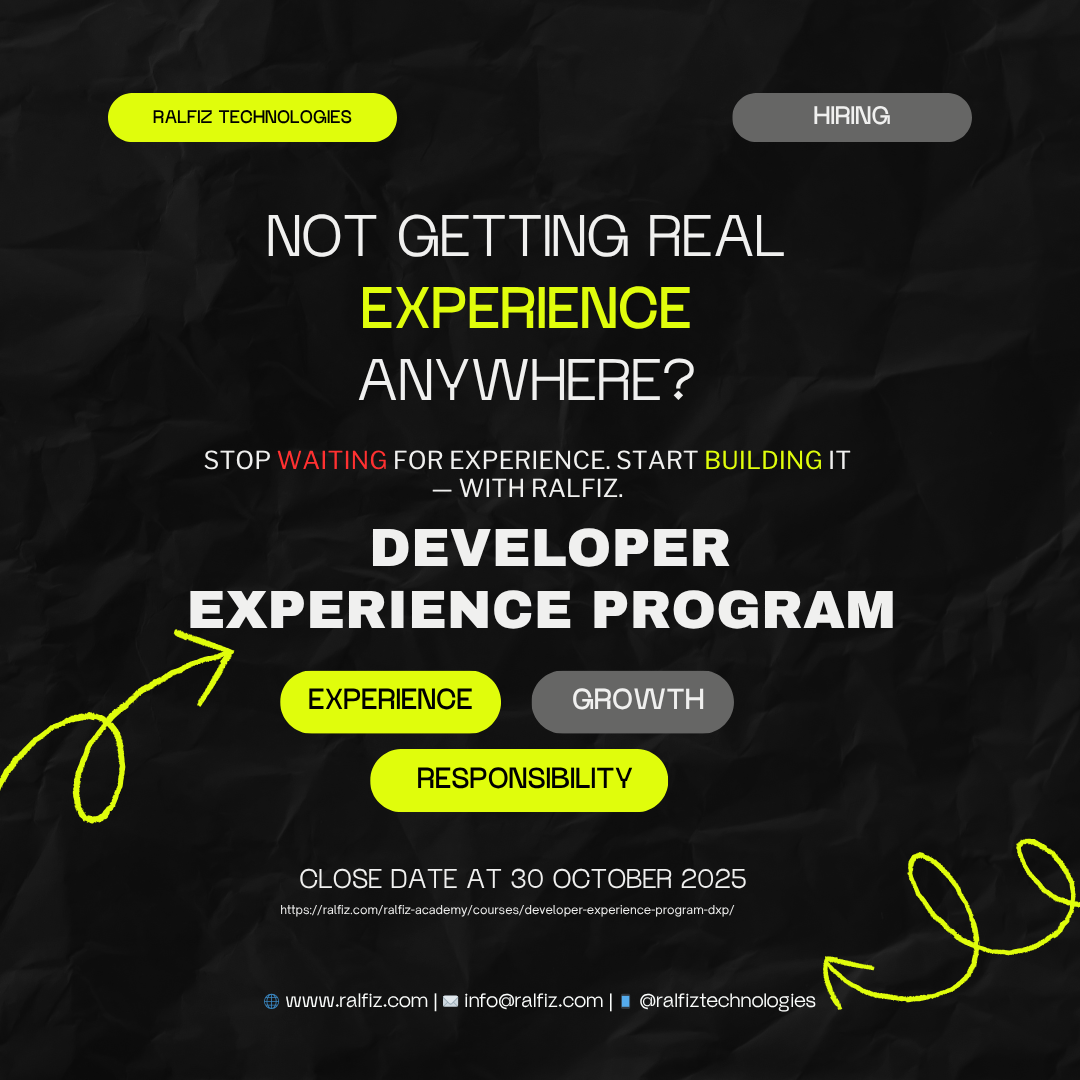 Stop Waiting for Experience — Start Building It with Ralfiz