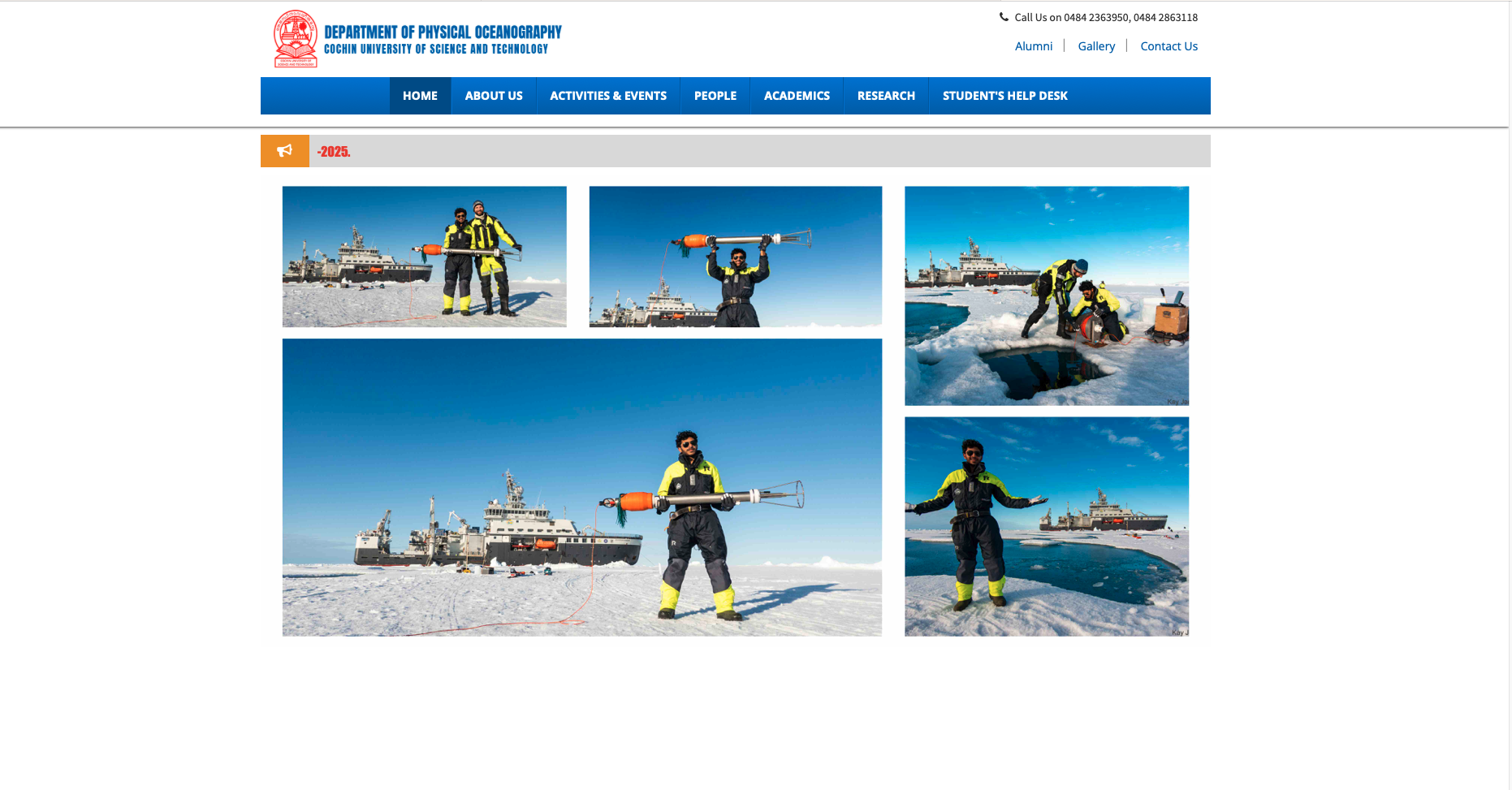 The Department of Physical Oceanography (DPO)